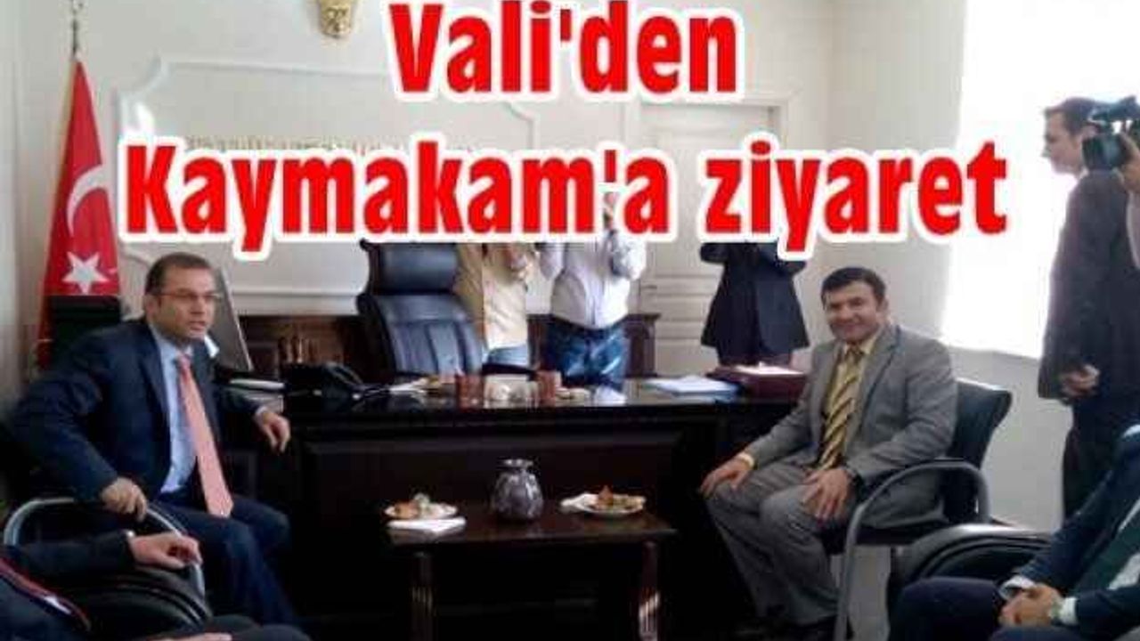 Antalya Valisi'nden Kaymakam Tanrıseven'e ziyaret