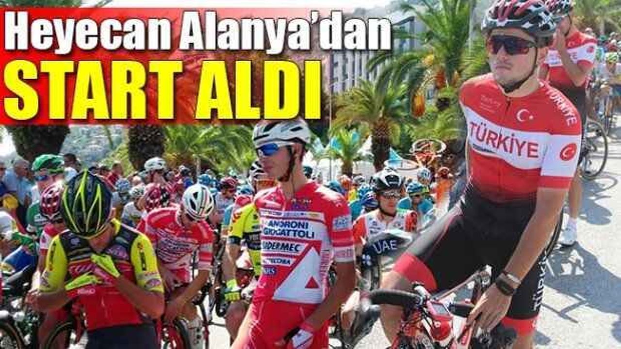 53'üncü Cumhurbaşkanlığı Bisiklet Turu Alanya'dan start aldı