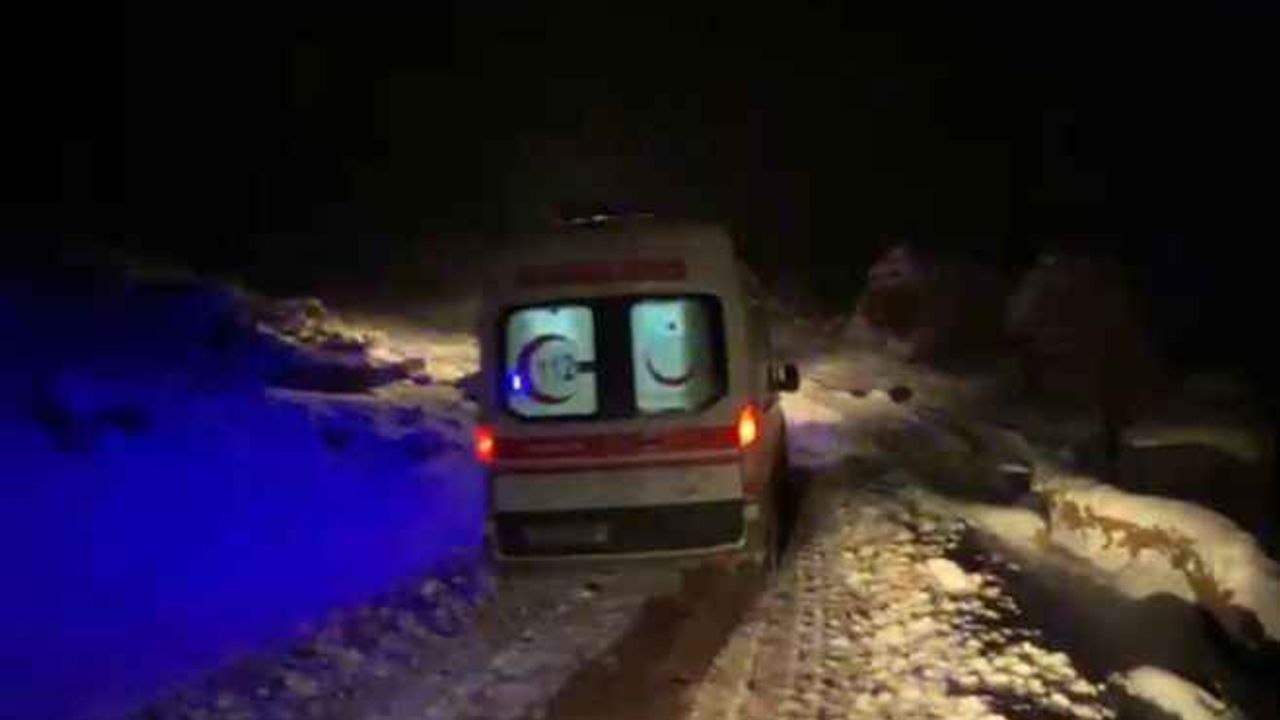 Ekipler hasta kadın için seferber oldu