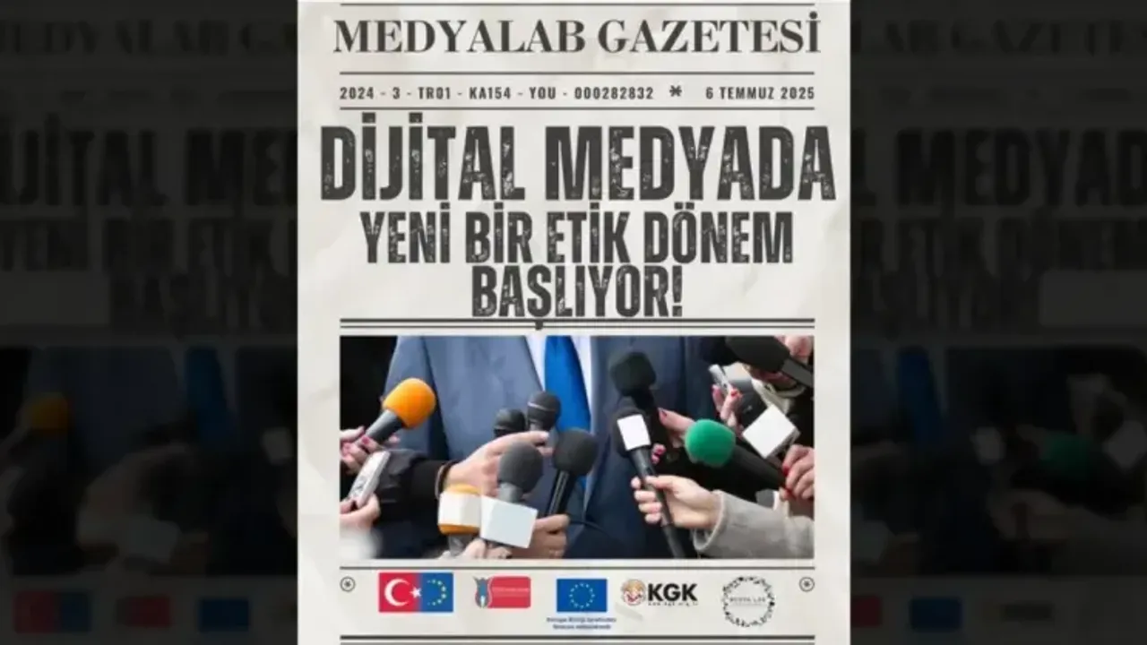 AB destekli KGK Eğitim Projesi MEDYALAB takvimi belli oldu