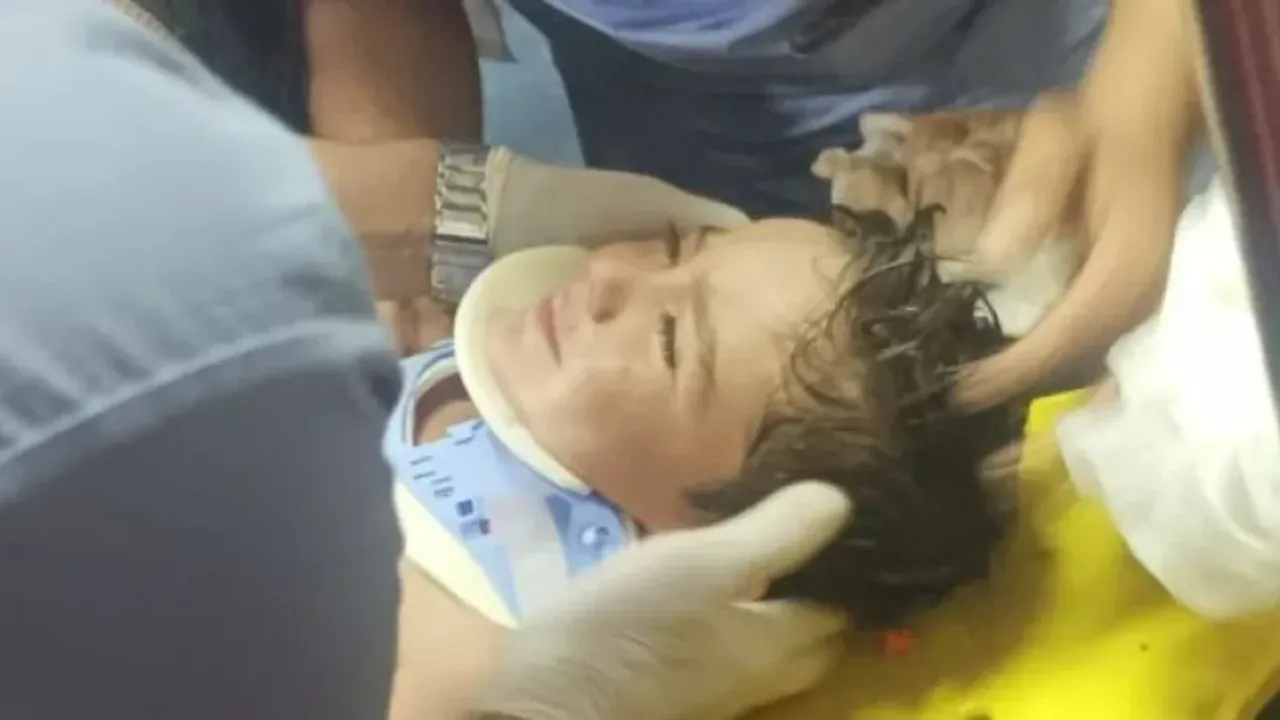 Suriye’de kuyuya düşen çocuk kurtarıldıktan sonra tedavi için Şanlıurfa’ya getirildi