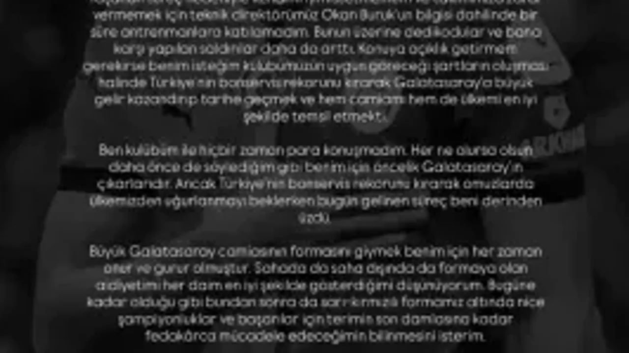 Barış Alper Yılmaz'dan transfer süreciyle ilgili flaş açıklama!