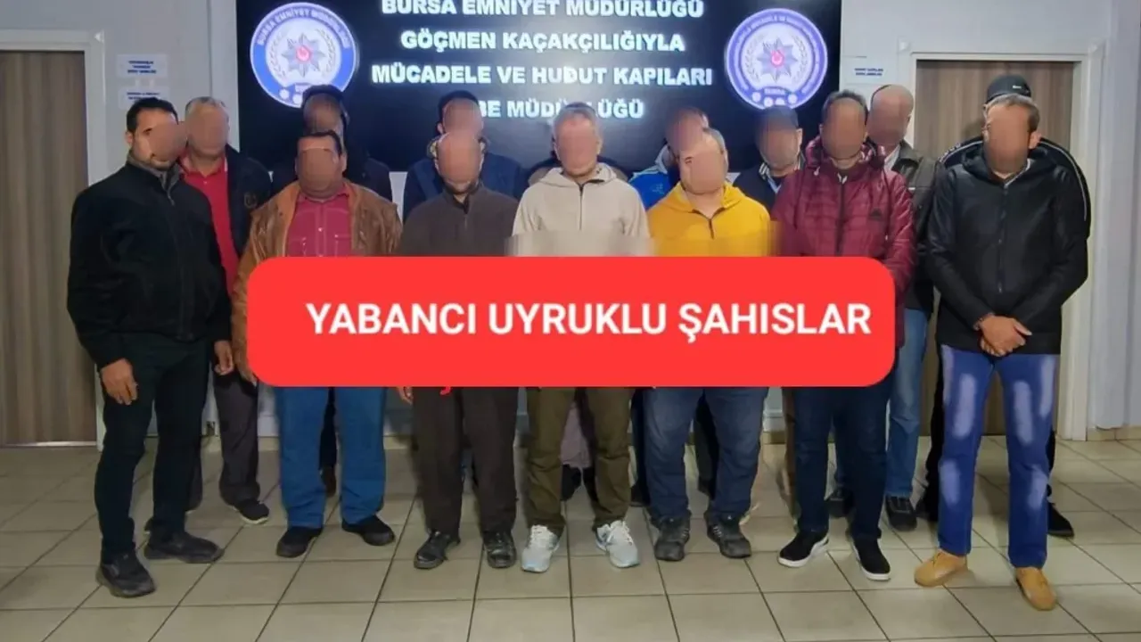 Bursa'da 33 kaçak göçmen yakalandı: 2 gözaltı