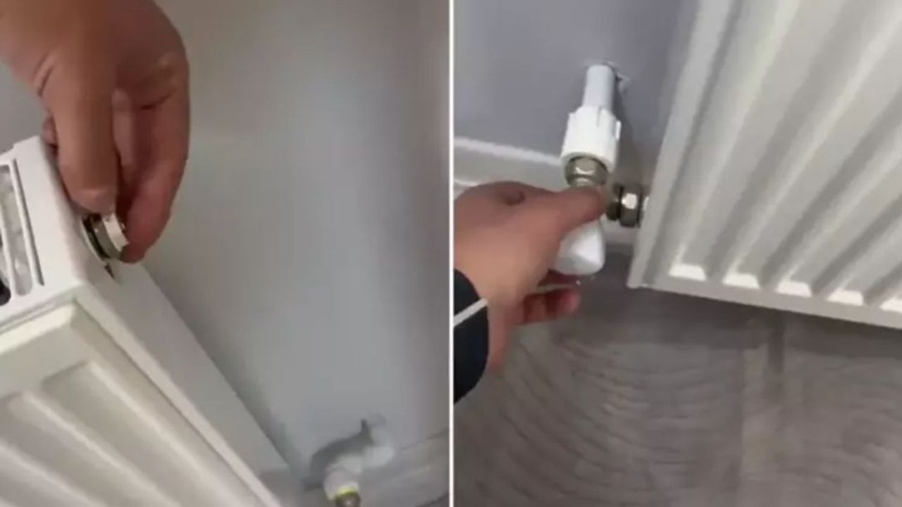 Isınmayan petek şikayetiyle daireye giren usta neye uğradığını şaşırdı! O Anlar kameraya yansıdı...