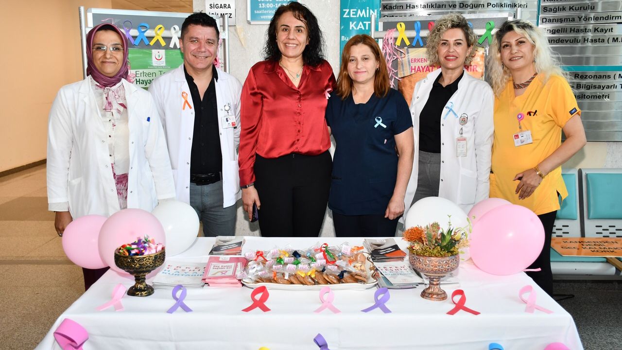 Alanya Eğitim Araştırma Hastanesi’nden kanser haftasında farkındalık standı