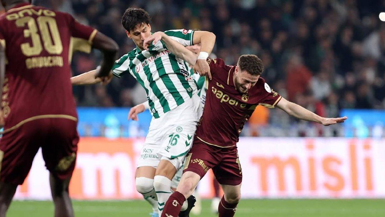 Trabzonspor Konya deplasmanında 2-1 mağlup oldu
