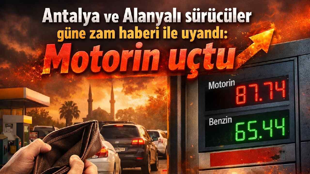 Antalya ve Alanyalı sürücüler güne zam haberi ile uyandı: Motorin uçtu