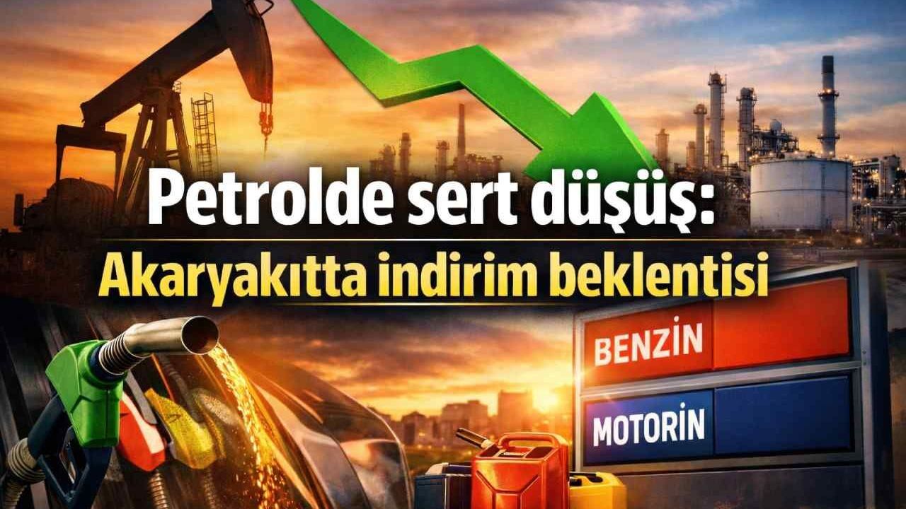 Petrolde sert düşüş: Akaryakıtta indirim beklentisi
