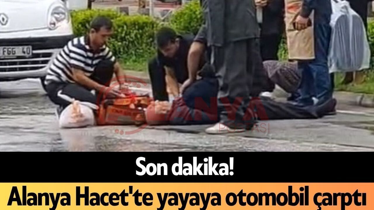 Hacet'te yolun karşısına geçmeye çalışan yaya yaralandı