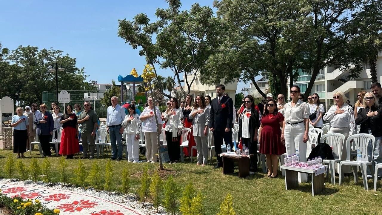 Antalya'da yenilenen Ukrayna Kültür Parkı ziyarete açıldı