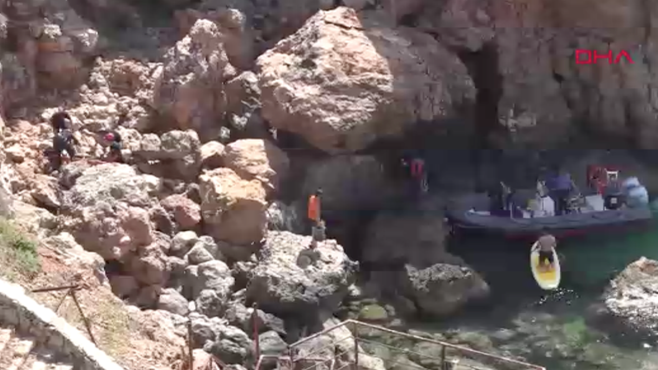 Antalya’da balık tutarken falezlerden düştü