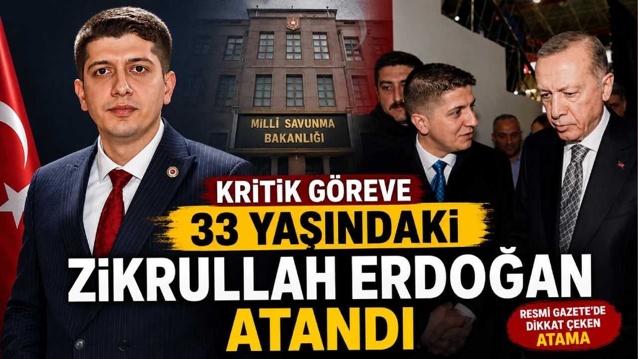 Kritik göreve 33 yaşındaki Zikrullah Erdoğan atandı