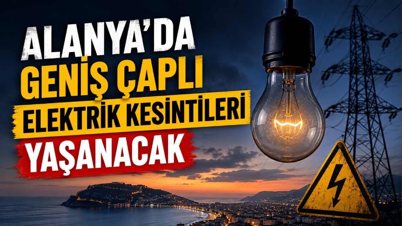 Alanya'da 10 Haziran'da elektrikler kesilecek