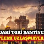 Aksu'da TOKİ şantiyesindeki işçi eylemi uzlaşmayla bitti