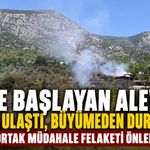Antalya Akseki'de evde başlayan yangın ormana sıçramadan kontrol altına alındı