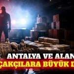 Antalya ve Alanya'da kaçakçılık operasyonu bilançosu