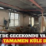 Kepez'de gecekondu yangını: Boş ev kullanılamaz hale geldi
