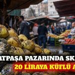 Muratpaşa'da semt pazarında küflü armutlar 20 TL'den satıldı