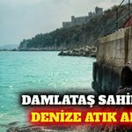 Damlataş'ta denize akan atıklar arıtma tartışması başlattı