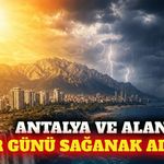 Antalya ve Alanya'da pazar günü sağanak uyarısı