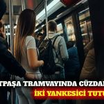 Muratpaşa'da tramvayda cüzdan çalan iki şüpheli tutuklandı