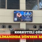 Korkuteli güreşleri Antalya Havalimanı'nda vitrine çıktı