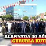 30 Ağustos Zafer Bayramı Alanya'da törenle kutlandı
