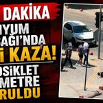 Son dakika - Alanyum Kavşağı'nda feci kaza: Motosiklet metrelerce savruldu