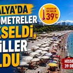Antalya’da termometreler yükseldi, sahiller doldu