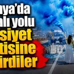 Alanya’da kapalı yolu cinsiyet partisine çevirdiler