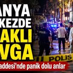 Alanya Atatürk Caddesi'nde bıçaklı kavga: Merkezde hareketli dakikalar