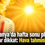 Alanya’da hafta sonu sıcak ve nemli geçecek