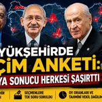 8 Büyükşehirde Seçim Anketinin Sonuçları Açıklandı
