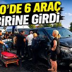 Alanya yolunda 6 araç çarpıştı: 17 kişi yaralandı