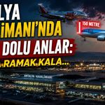 Antalya Havalimanı'nda korku dolu anlar: Faciaya ramak kala...