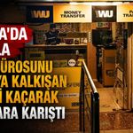 Alanya'da silahla döviz bürosunu soymaya kalkışan şüpheli kaçarak kayıplara karıştı