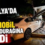 Antalya’da lüks otomobil taksi durağına girdi
