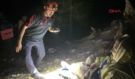 Antalya'da dağlık alanda yürüyüş yapan turist yaralanıp, mahsur kaldı