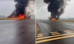 ABD'de uçak pisti cehenneme döndü: Patlayan uçakta 5 ö*ü