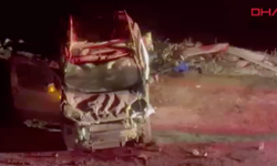 Buzlanan yolda şarampole yuvarlandı