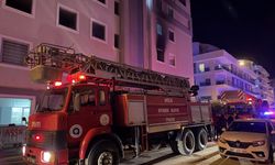 Alanya'da lojmanda yangın paniği