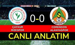 Çaykur Rizespor - Corendon Alanyaspor CANLI ANLATIM