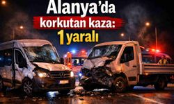 Alanya'da korkutan kaza: 1 yaralı