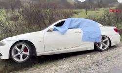 Şarampole düşen otomobilde vurularak ölü halde bulundu