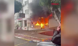 Antalya'da iş yerinde yangın çıktı: Eli ve yüzü yandı