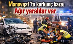 Manavgat'ta korkunç kaza: Ağır yaralılar var