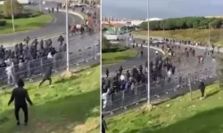 Derbi ateşi sokağa taştı! Fenerbahçeli taraftarlar Galatasaraylıları kovaladı