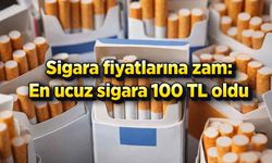 Sigara fiyatlarına zam: En ucuz sigara 100 TL oldu