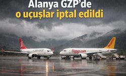 Alanya GZP'de o uçuşlar iptal edildi