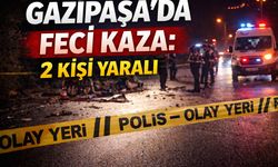 Gazipaşa’da feci kaza: 2 kişi yaralı